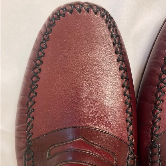 Moreschi Dark Red Leather Loafers Slip-On main image 7